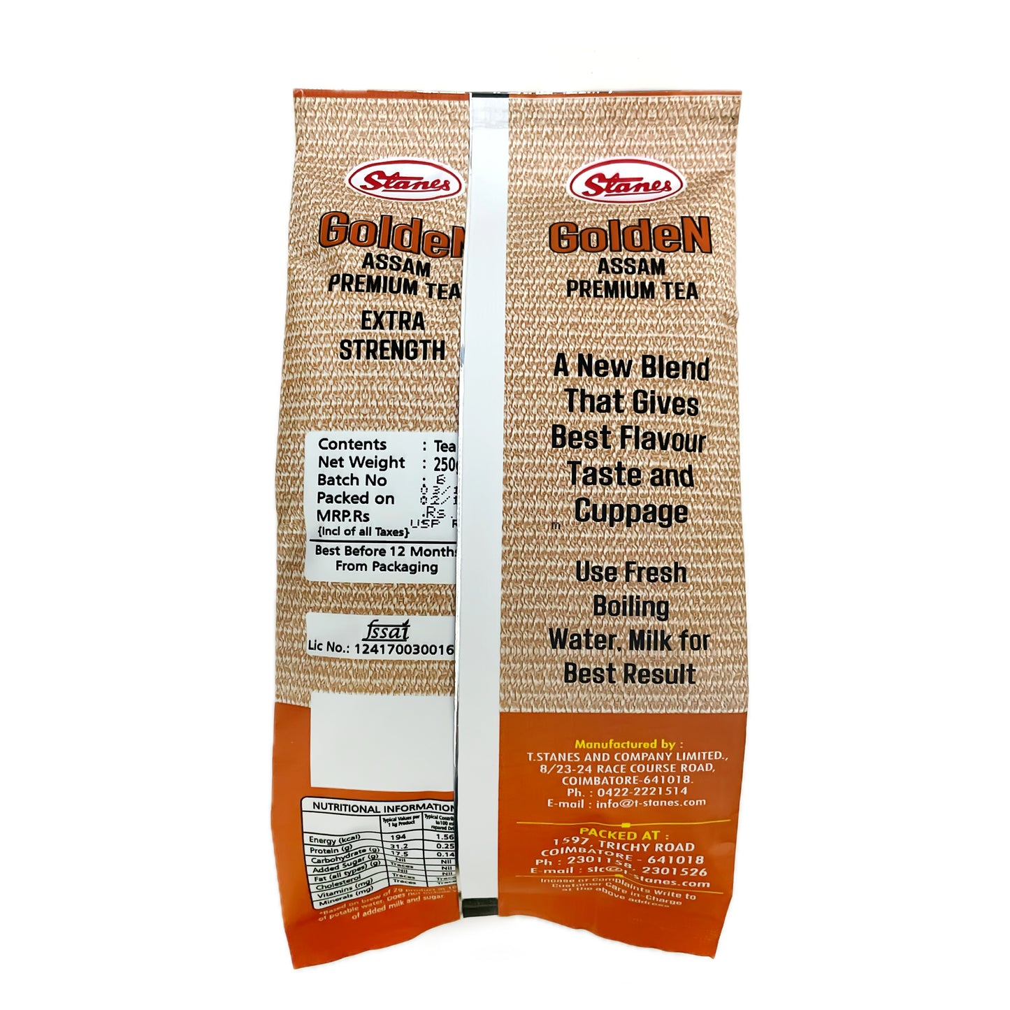 STANES Assam Blend Tea 250g Pack