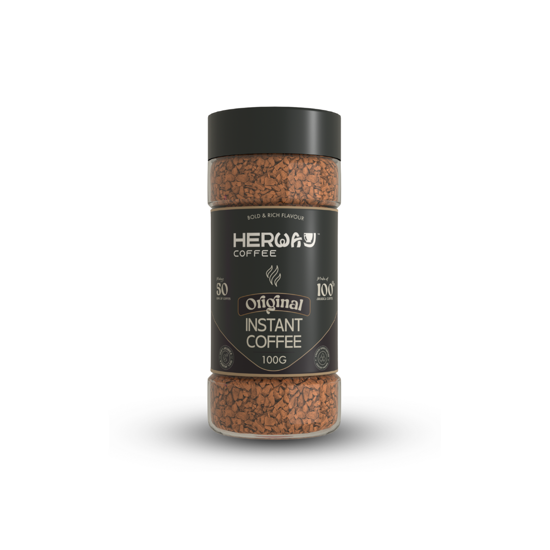 HERWAY Original Instant Coffee 100 g (Bold & Rich Flavour)
