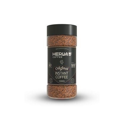HERWAY Original Instant Coffee 100 g (Bold & Rich Flavour)