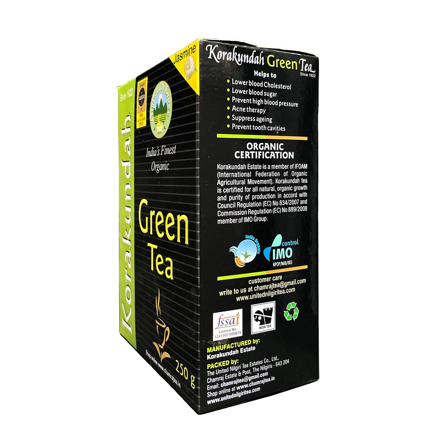KORAKUNDAH Organic Green Tea (Jasmine) 250 g