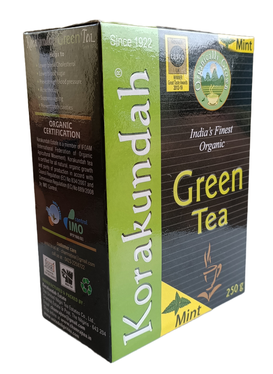 KORAKUNDAH Organic Green Tea (Mint) 250 g