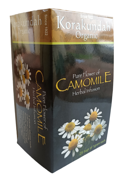 KORAKUNDAH Camomile Herbal Infusion | 25 Dip Bags of 1 gram each