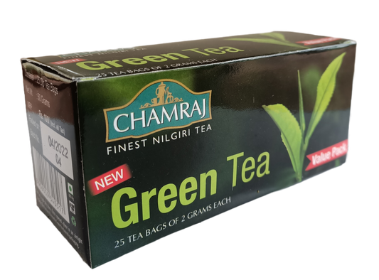 CHAMRAJ Green Tea | 25 Dip Bags of 2 grams each |100 g