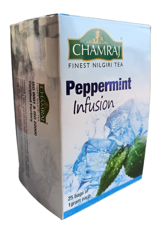 CHAMRAJ Peppermint Infusion | 25 Dip Bags of 1 gram each