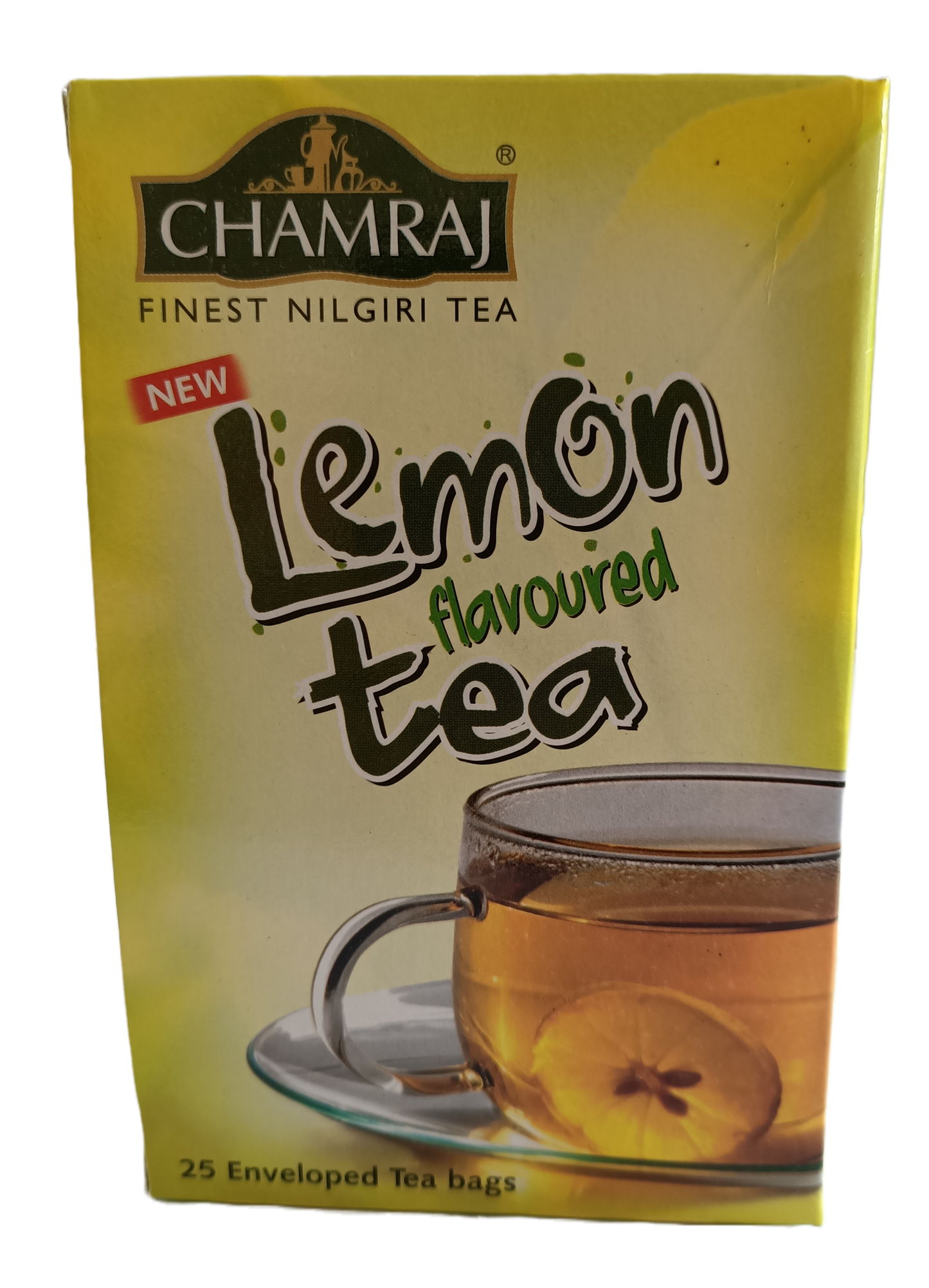 CHAMRAJ Lemon Flavoured Tea | 25 Enveloped Dip Tea Bags of 2 g each