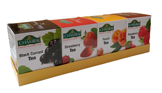 CHAMRAJ Fruit Pack | 10 Dip Tea Bags in Each Flavour | Total 40 Dip Tea Bags