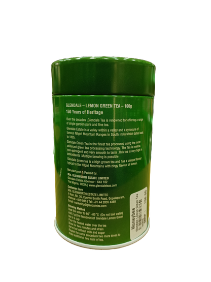 GLENDALE Lemon Green Tea Tin 100 g