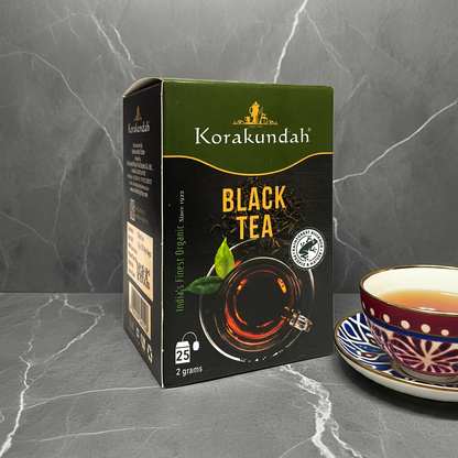 KORAKUNDAH Organic Black Tea Dip  (25 Dip Bags)