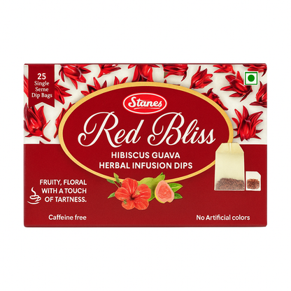 STANES Red Bliss Hibiscus Guava Herbal Infusion Dips