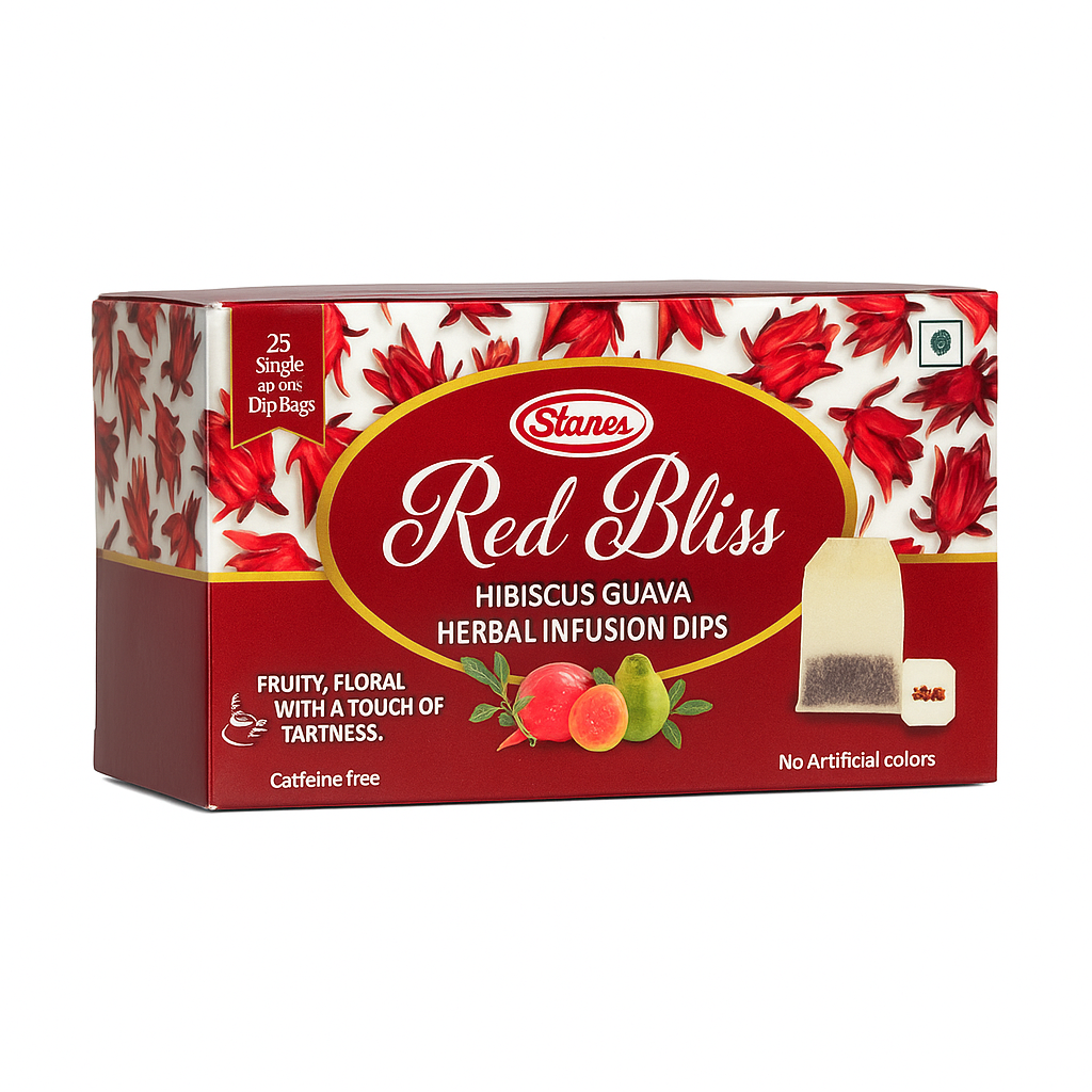STANES Red Bliss Hibiscus Guava Herbal Infusion Dips
