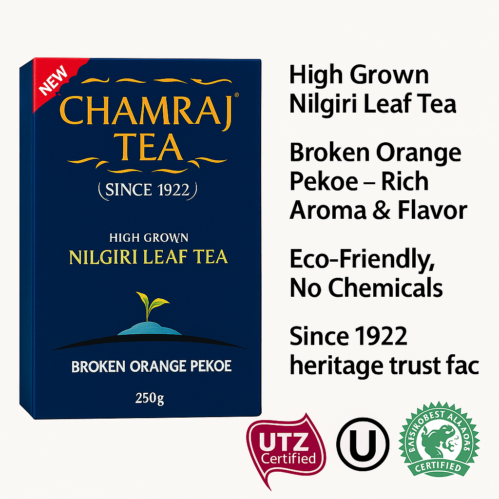 CHAMRAJ High Grown Nilgiri Leaf Tea (BOP) 250 g