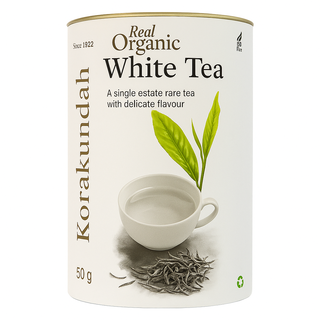 KORAKUNDAH Real Organic White Tea 50 g