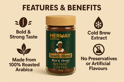 HERWAY South Blend Instant Coffee 100 g