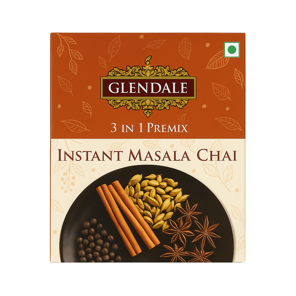 GLENDALE Instant Masala Chai (10 Sachets - 3 in 1 Premix)