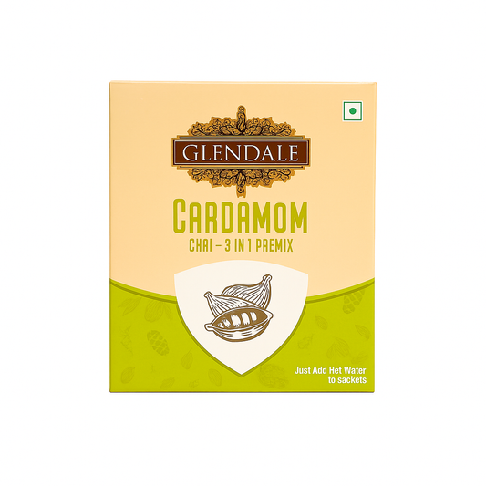 GLENDALE Cardamom Chai (10 Sachets - 3 in 1 Premix)
