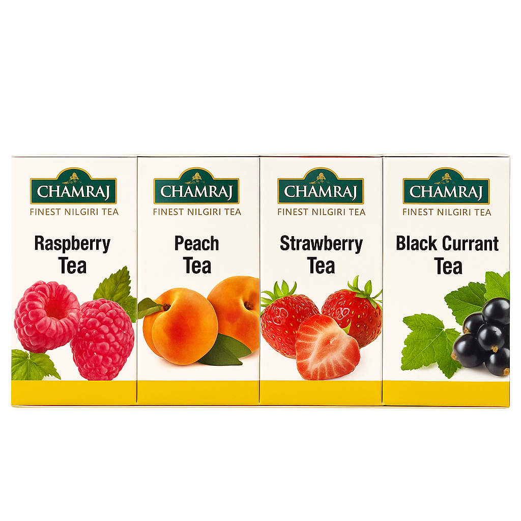 CHAMRAJ Fruit Pack - Assorted Nilgiri Flavoured Tea (40 Dip Bags)