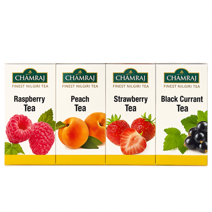 CHAMRAJ Fruit Pack - Assorted Nilgiri Flavoured Tea (40 Dip Bags)