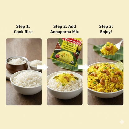 ANNAPOORNA LEMON RICE POWDER 50G