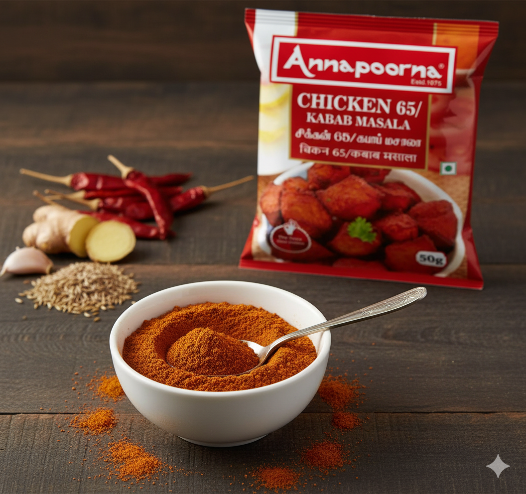 ANNAPOORNA CHICKEN 65/KABAB MASALA
