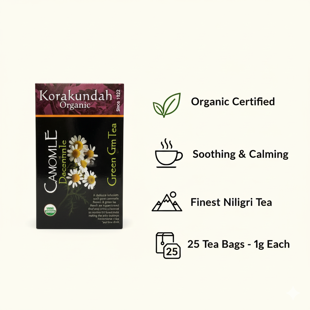 KORAKUNDAH Camomile Herbal Infusion (25 Dip Bags)