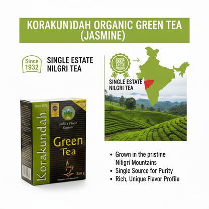 KORAKUNDAH Organic Green Tea (Jasmine) 250 g