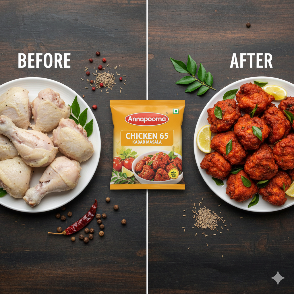 ANNAPOORNA CHICKEN 65/KABAB MASALA