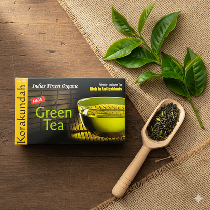 KORAKUNDAH Organic Green Tea (25 Dip Bags)