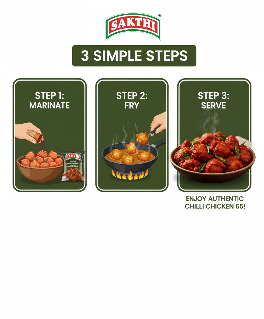 SAKTHI Chilli Chicken 65 Masala 50 g