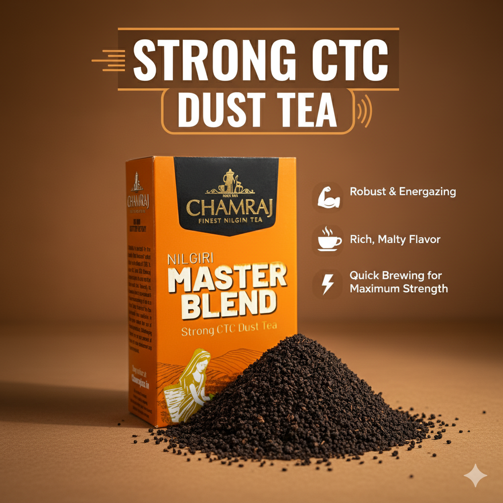 CHAMRAJ Nilgiri Master Blend Strong CTC Dust Tea 250 g
