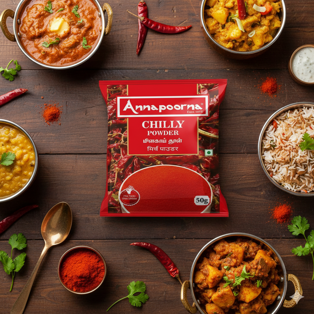 ANNAPOORNA CHILLY POWDER 50G