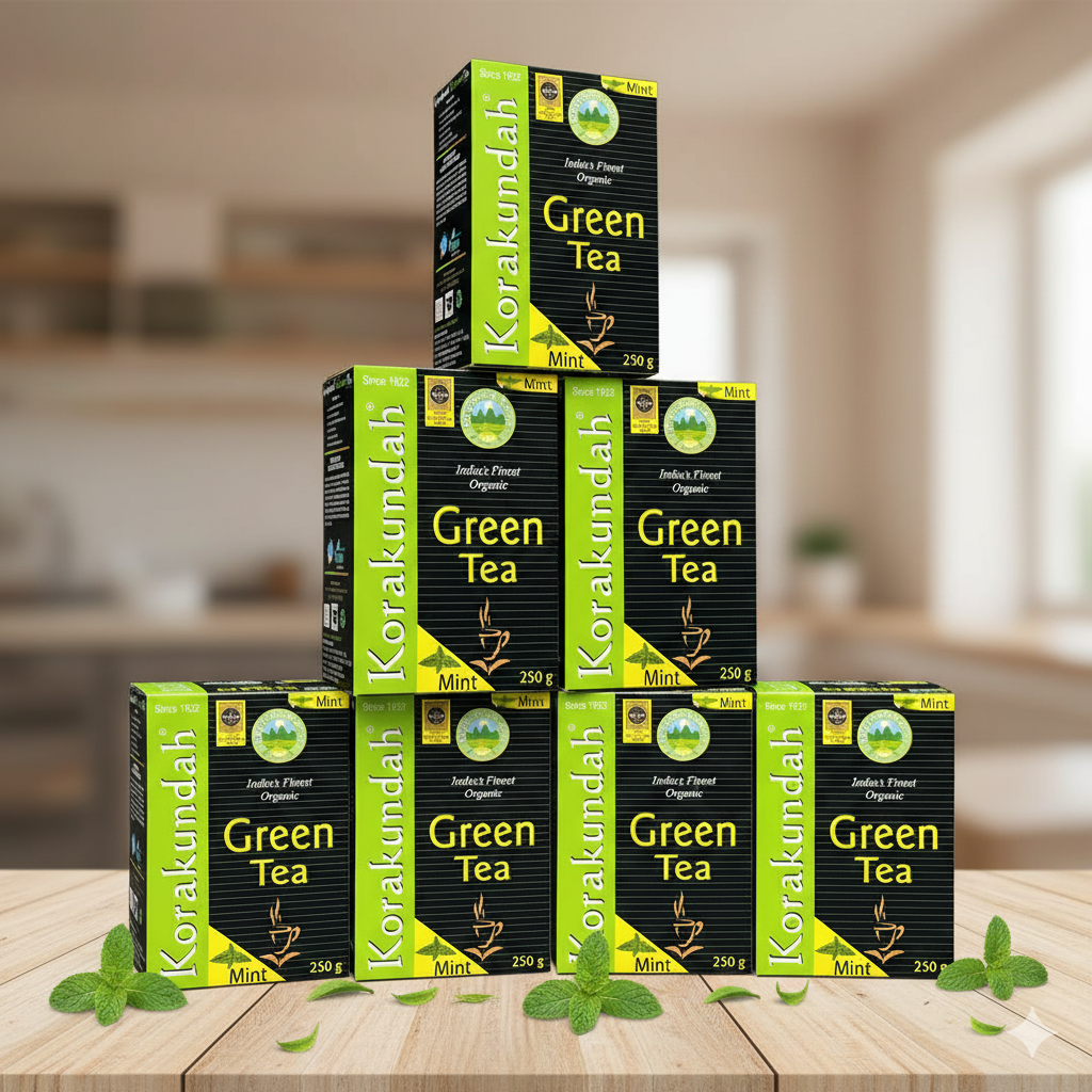 KORAKUNDAH Organic Green Tea (Mint) 250 g