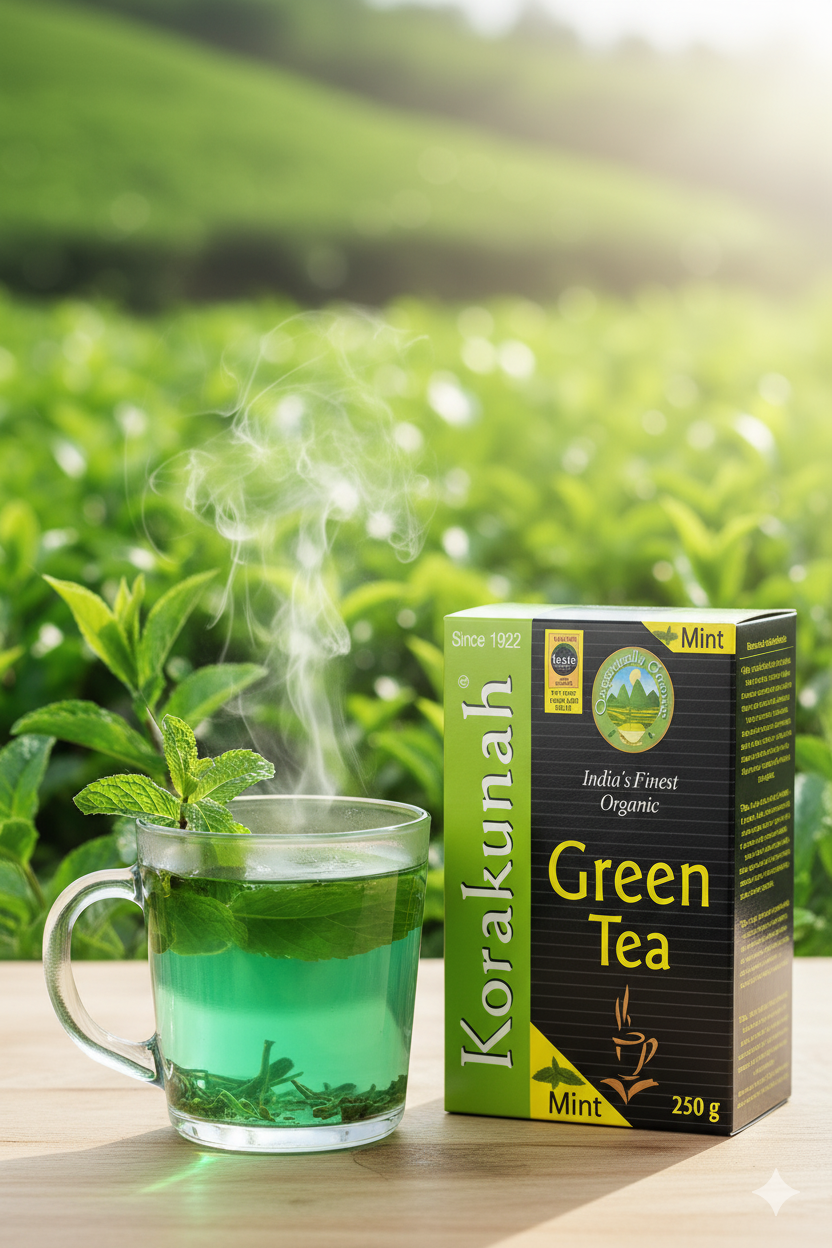 KORAKUNDAH Organic Green Tea (Mint) 250 g
