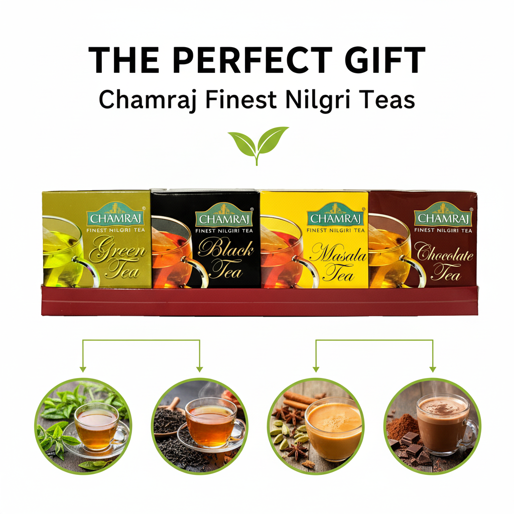 CHAMRAJ Gift Pack – Premium Nilgiri Tea Collection (40 Dip Bags)