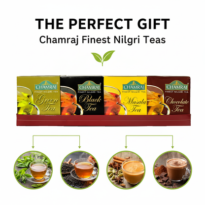 CHAMRAJ Gift Pack – Premium Nilgiri Tea Collection (40 Dip Bags)