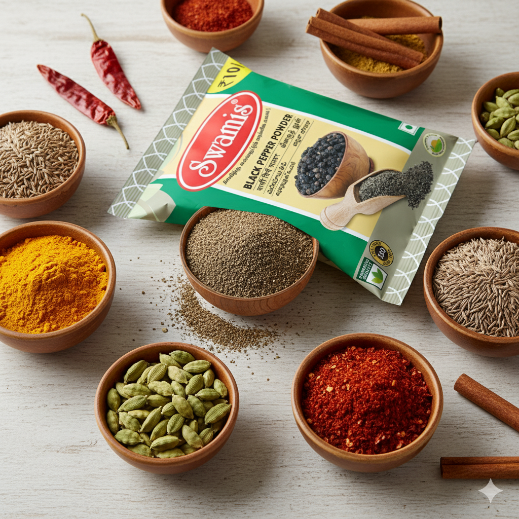 SWAMIS Black Pepper Powder 300g