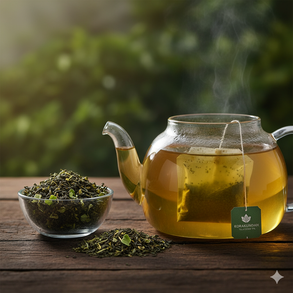 KORAKUNDAH Tulsi Green Tea  (25 Dip Bags)