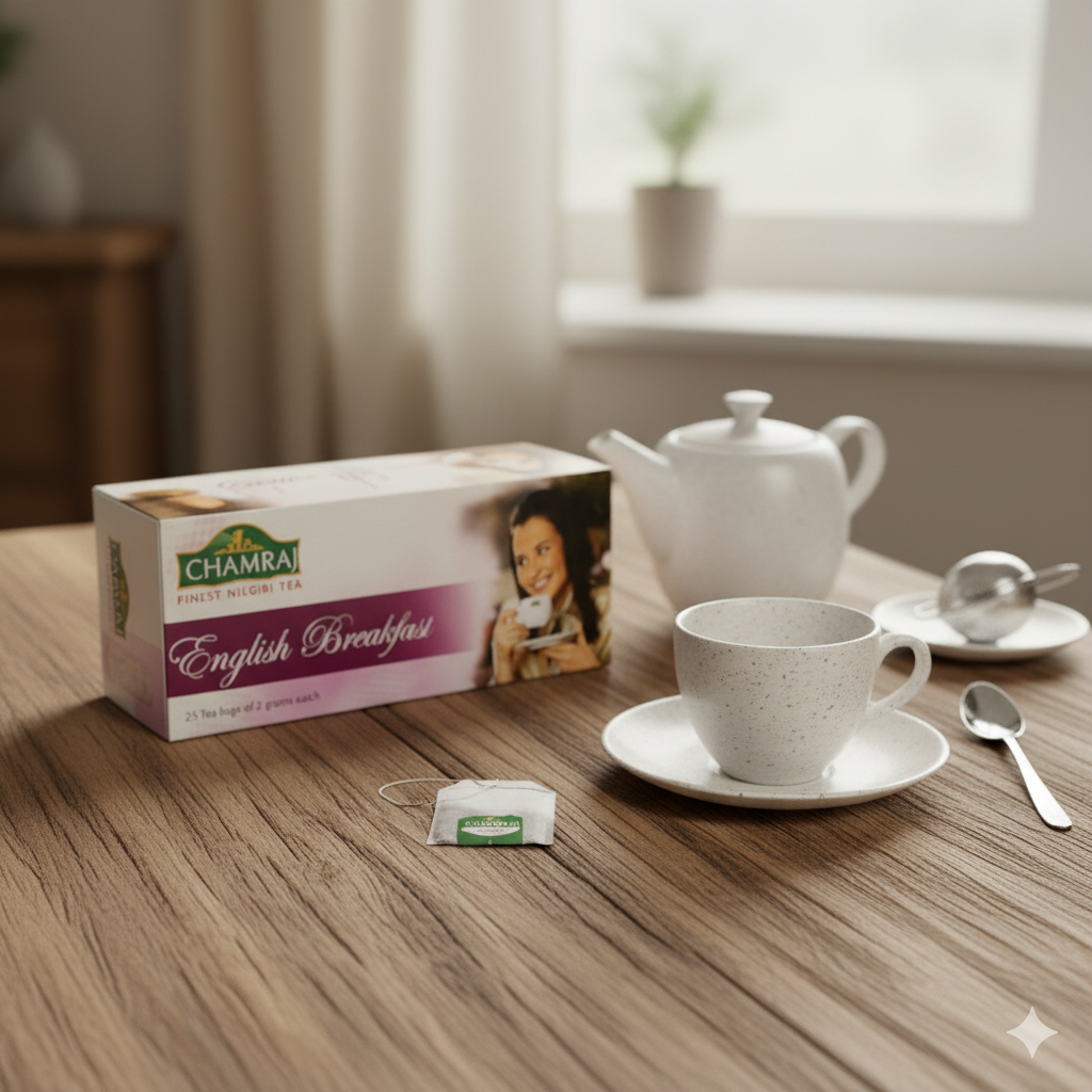 CHAMRAJ English Breakfast Tea (25 Dip Bags)