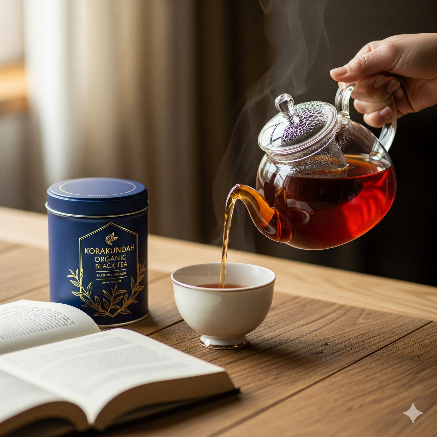 KORAKUNDAH Organic Black Tea in Canister 100 g