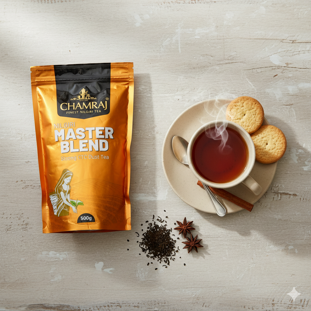 CHAMRAJ Nilgiri Master Blend Strong CTC Dust Tea 500 g