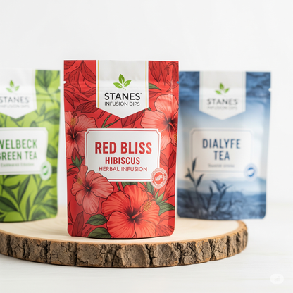 STANES RED BLISS -HISBISCUS HERBAL INFUSION DIPS