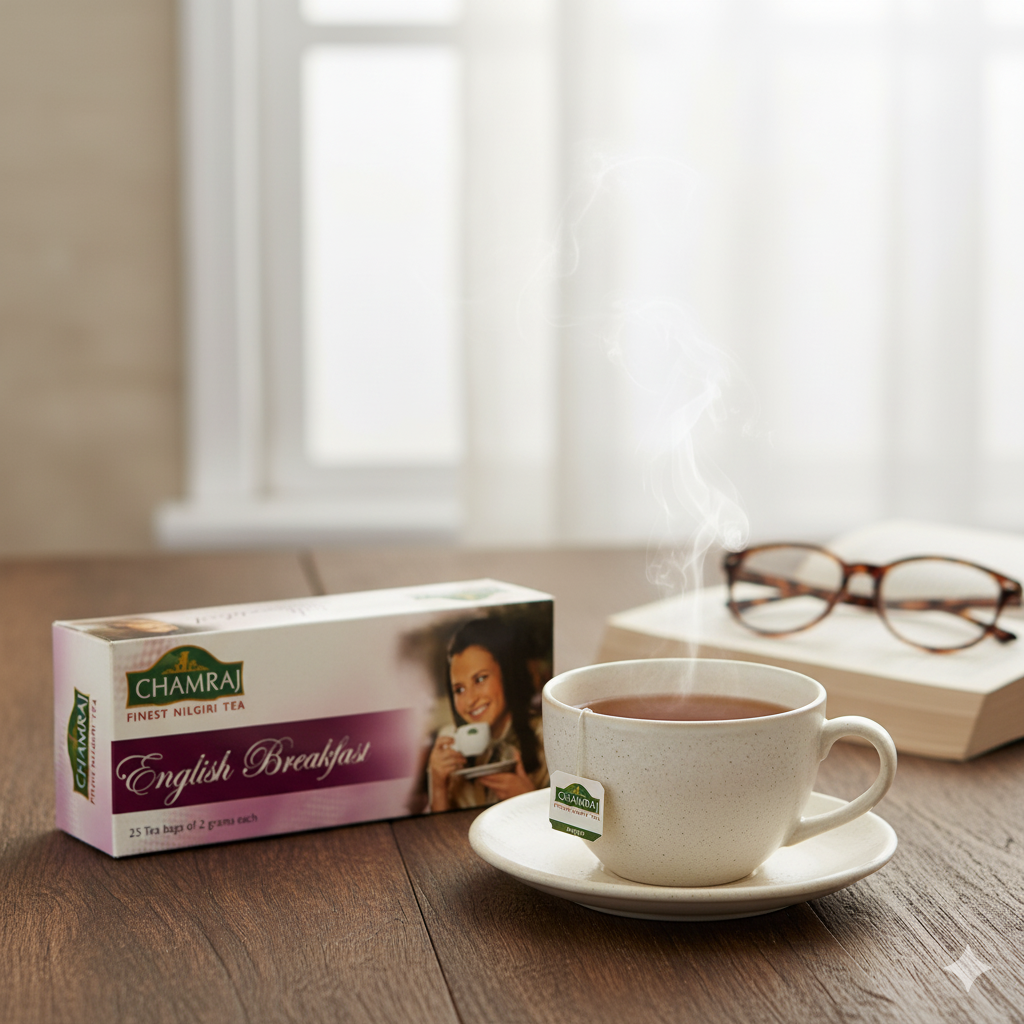 CHAMRAJ English Breakfast Tea (25 Dip Bags)