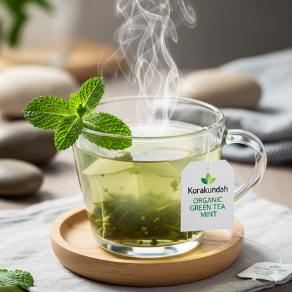 KORAKUNDAH Organic Green Tea (Mint) 250 g