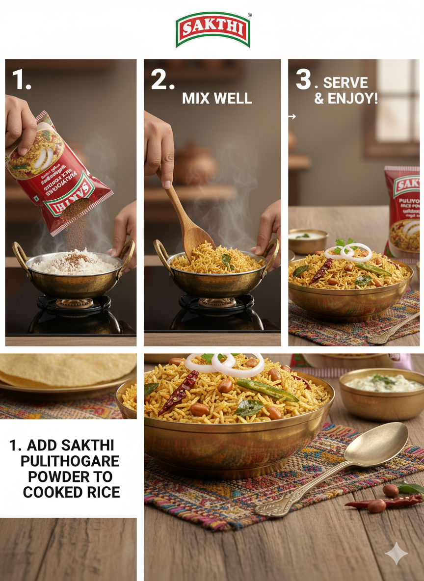 SAKTHI Puliyogare Rice Powder 50 g