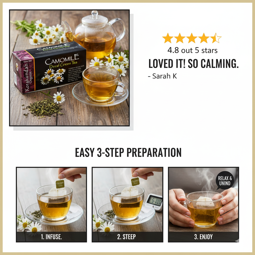 KORAKUNDAH Camomile Herbal Infusion (25 Dip Bags)