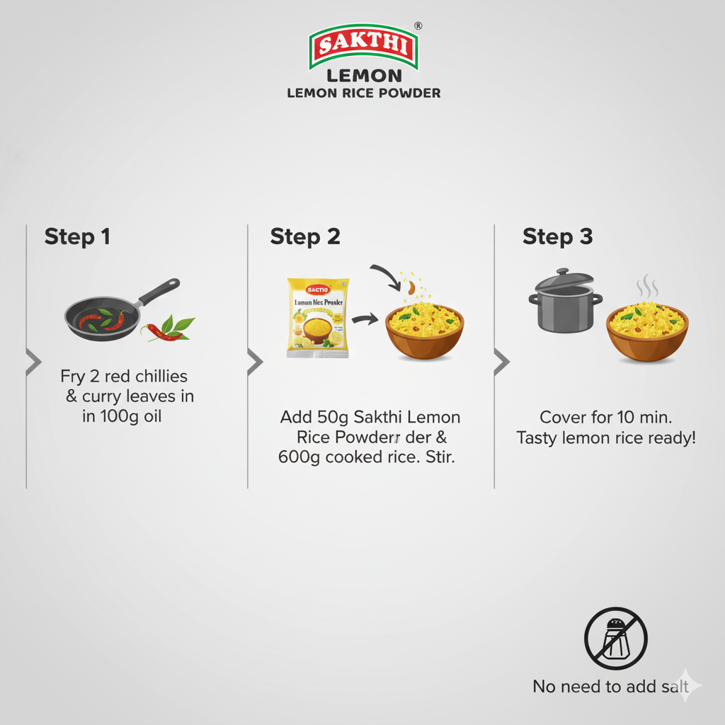 SAKTHI Lemon Rice Powder 50 g