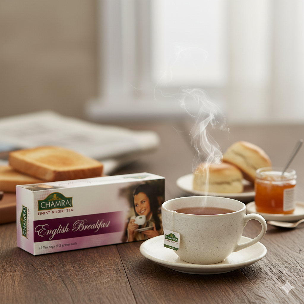 CHAMRAJ English Breakfast Tea (25 Dip Bags)