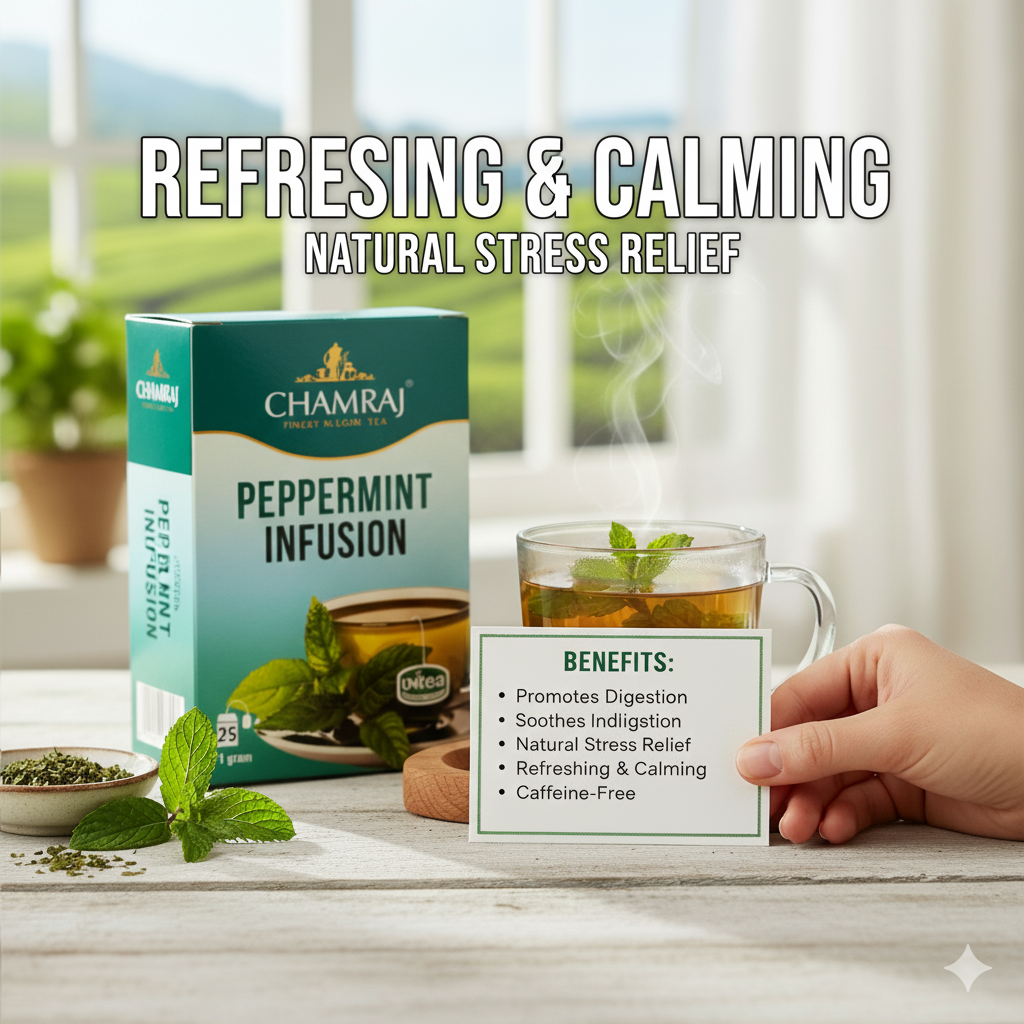 CHAMRAJ Peppermint Infusion (25 Dip Bags)