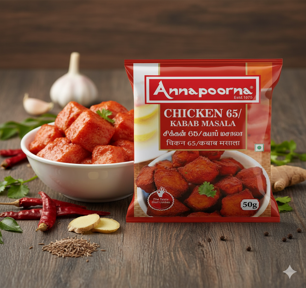 ANNAPOORNA CHICKEN 65/KABAB MASALA