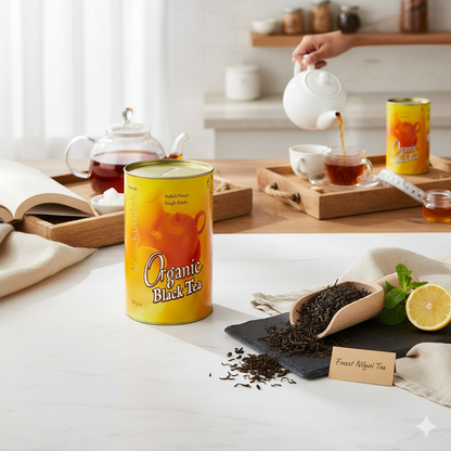 KORAKUNDAH Organic Black Tea in Canister 100 g