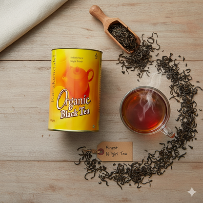 KORAKUNDAH Organic Black Tea in Canister 100 g